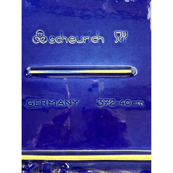 Large Rich Cobalt Blue Scheurich Germany Platter 16" x 12" - Picture 6 of 12